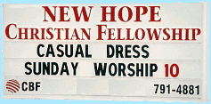NHCF Welcome Sign